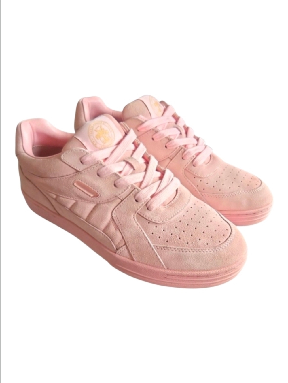 PALM ANGELS | Pink Suede University Low Top Sneakers EU 44 US 11